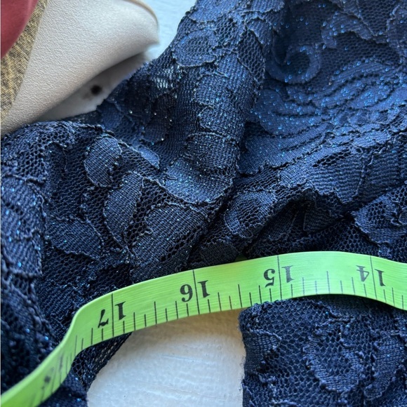 Blue floral lace blouse - Picture 10 of 11